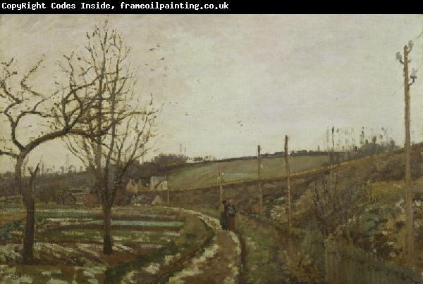 Camille Pissarro Winter Landscape